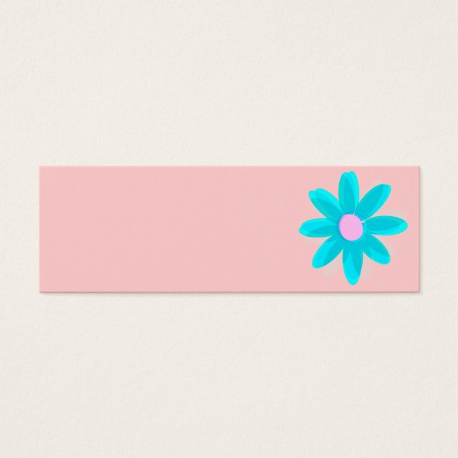 pastel daisy mini visitekaartjes (Voorkant)