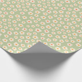 Pastel Daisy Pop Cadeaupapier (Hoek)