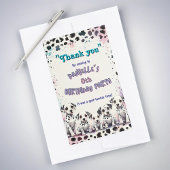 Pastel Dalmatian Spot-tacular Thank You  Rechthoekige Sticker