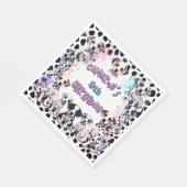 Pastel Dalmatische puppy verjaardagsfeestje Servet (Hoek)