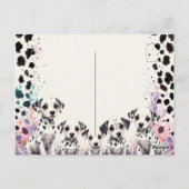 Pastel Dalmatische Spot-tacular Bedankt Briefkaart (Achterkant)