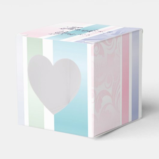 Pastel Damask Dank u Bedankdoosjes (Voorkant Zijde)