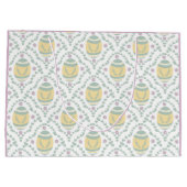 Pastel Damask Easter Eggs Patroon Gift Bag Groot Cadeauzakje (Achterkant)