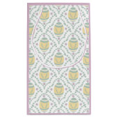 Pastel Damask Easter Eggs Patroon Gift Bag Klein Cadeauzakje (Achterkant)