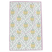 Pastel Damask Easter Eggs Patroon Gift Bag Medium Cadeauzakje (Voorkant)