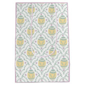 Pastel Damask Easter Eggs Patroon Gift Bag Medium Cadeauzakje (Achterkant)
