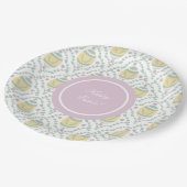 Pastel Damask Easter Eggs Pattern Papieren Bordje (Gekanteld)