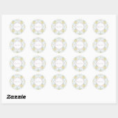 Pastel Damask Easter Eggs Pattern Ronde Sticker (Vel)