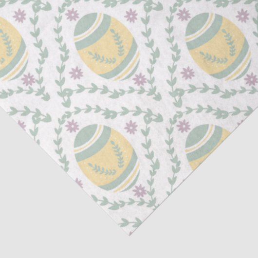 Pastel Damask Easter Eggs Pattern Tissuepapier (Detail)