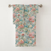 Pastel Damask Towels Rococo Elegance for Bath Bad Handdoek (Insitu)
