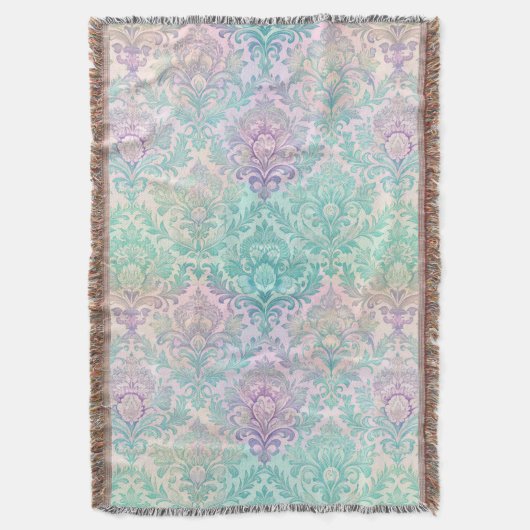 Pastel damast deken (Voorkant Verticaal)