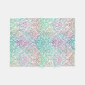 Pastel damast fleece deken (Voorkant (Horizontaal))