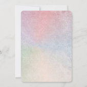 Pastel damast met gescheurde rand kaart (Achterkant)