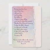 Pastel damast met gescheurde rand kaart (Voorkant)