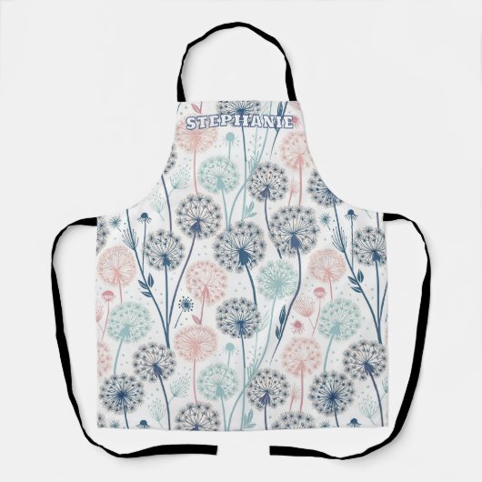 Pastel Dandelion Dreams – Whimsical Floral Schort (Voorkant)