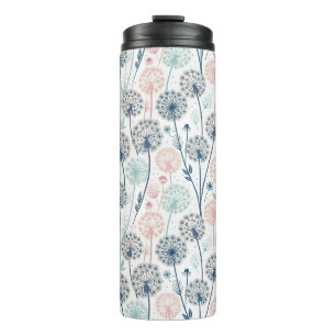 Pastel Dandelion Dreams – Whimsical Floral Thermosbeker