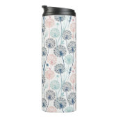 Pastel Dandelion Dreams – Whimsical Floral Thermosbeker (Geroteerd rechts)