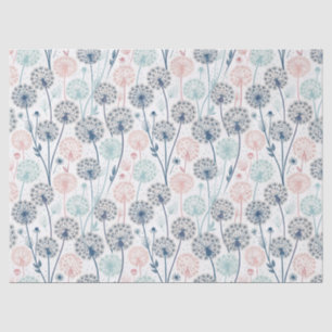 Pastel Dandelion Dreams – Whimsical Floral Tissuepapier