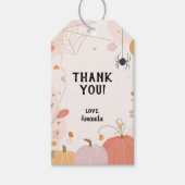 Pastel Dank u Halloween gunst Cadeaulabel (Voorkant)