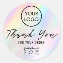 pastel dank u klassieke ronde sticker