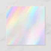 pastel dank u kortingskaart vierkante visitekaartje (Achterkant)