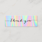 pastel dank u mini visitekaartje (Voorkant)
