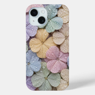 Pastel Dauwdruppel Klaver Bloemen Esthetiek iPhone 15 Case