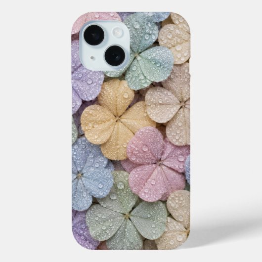 Pastel Dauwdruppel Klaver Bloemen Esthetiek  Case-Mate iPhone Case (Achterkant)
