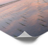 Pastel Dawn Rice Fields Poster - Serene Water (Hoek)