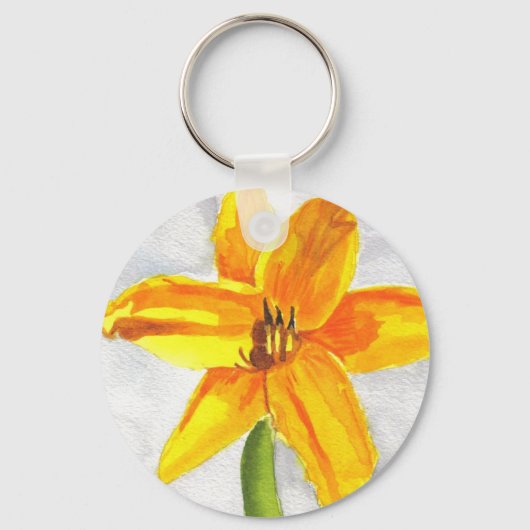 Pastel Day Lily Sleutelhanger (Voorkant)