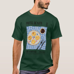 Pastel De Nata Muurkunst T-shirt