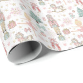 Pastel De Notenkraker Kerst Ballet Decoupage Cadeaupapier (Rol Hoek)