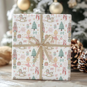 Pastel De Notenkraker Kerst Ballet Decoupage Cadeaupapier