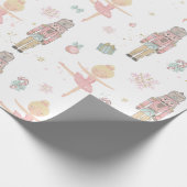 Pastel De Notenkraker Kerst Ballet Decoupage Cadeaupapier (Hoek)