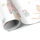 Pastel De Notenkraker Kerst Ballet Decoupage Cadeaupapier (Rol Hoek)