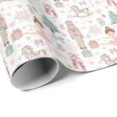 Pastel De Notenkraker Kerst Ballet Decoupage Cadeaupapier (Rol Hoek)
