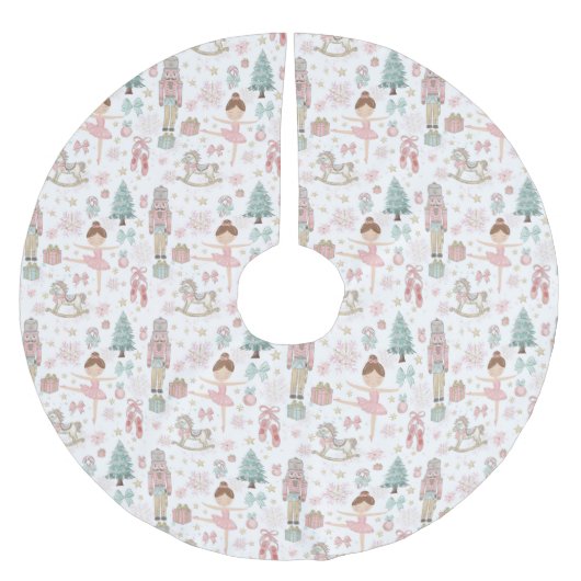 Pastel De Notenkraker Kerst Ballet Decoupage Kerstboom Rok (Voorkant)