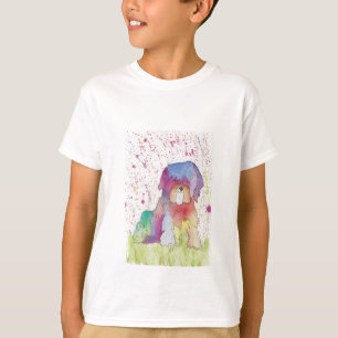 Pastel De Regenboog Pup T-shirt