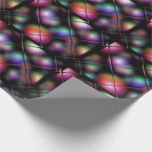 Pastel Decorations Window Uitzicht kerst Cadeaupapier (Hoek)