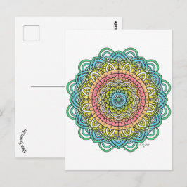 Pastel Defleur Mandala Briefkaart