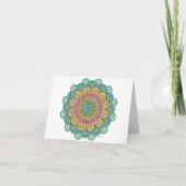 Pastel Defleur Mandala Kaart (Voorkant)