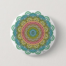 Pastel Defleur Mandala Ronde Button 5,7 Cm