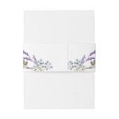 Pastel Delicate Wildflowers bruiloft Uitnodigingen Wikkel (Achterkant Voorbeeld)