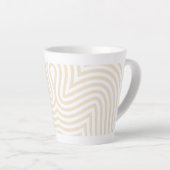 Pastel Design Latte Mok - Elegant en Stijlvol (Rechterhoek)
