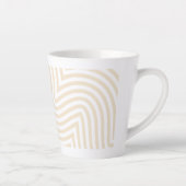 Pastel Design Latte Mok - Elegant en Stijlvol (Rechts)