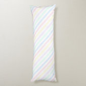 Pastel diagonaal Snoep strepen Lichaamskussen (Achterkant (Verticaal))