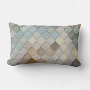 Pastel diamantpatroon lendenkussen kussensloop kussen