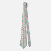 Pastel diamantpatroon nekband stropdas (Voorkant)