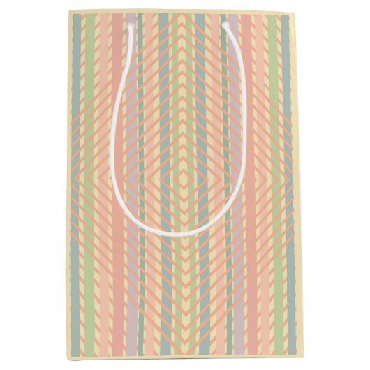  Pastel Diamond Patroon Medium Cadeauzakje (Voorkant)
