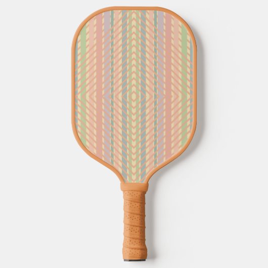 Pastel Diamond Patroon Pickleball Paddle (Voorkant)
